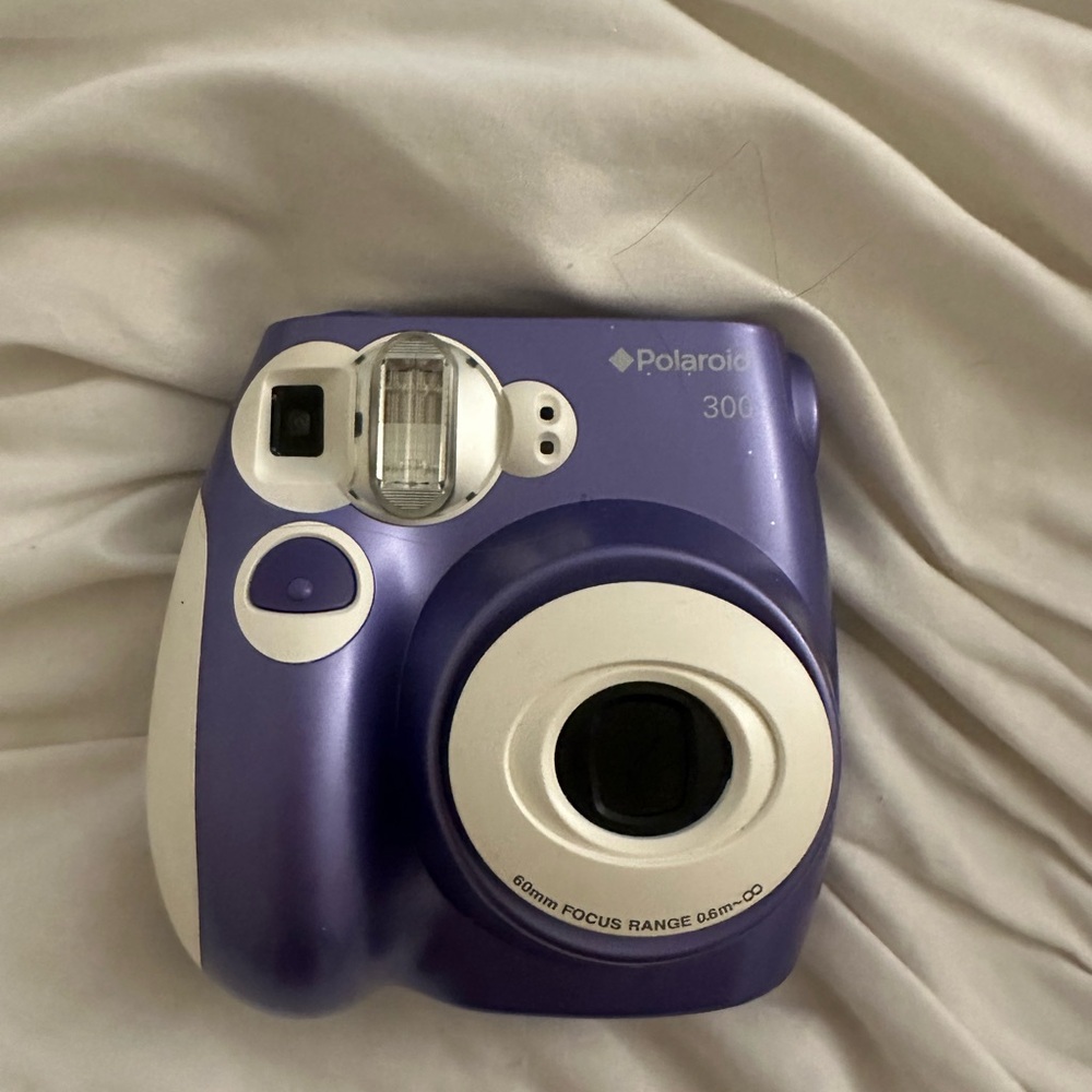 Polaroid Purple Instant Camera - White Accents